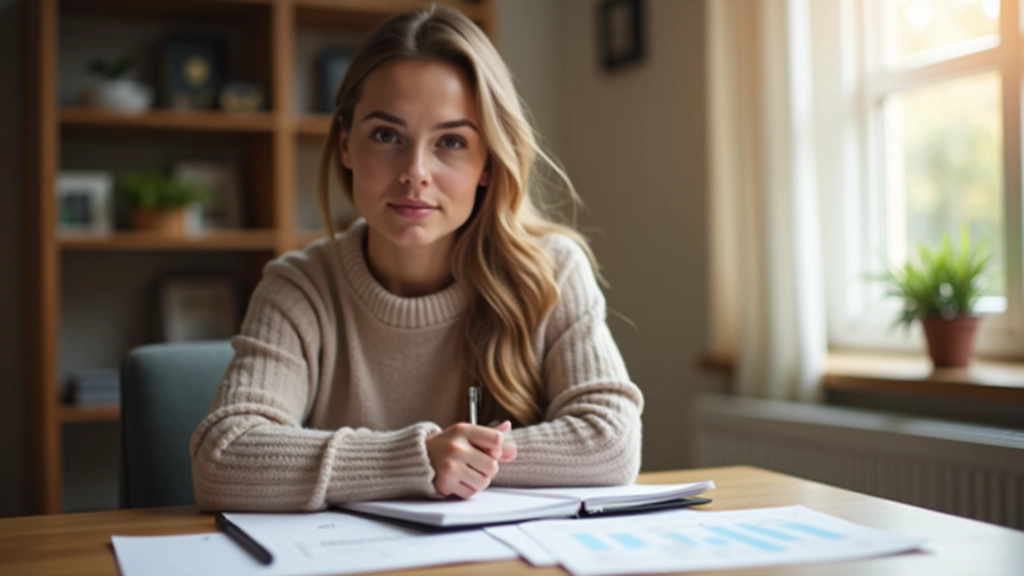 Osoba sedící u stolu s notebook a finančními dokumenty, připravená na měsíční analýzu